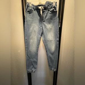 Youth Girls denim drawstring jeggings